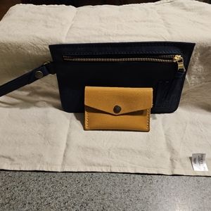 Portland Leather Goods wallet and wristlet -NWOT